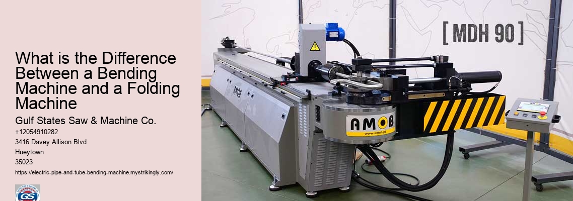 What is the Difference Between a Bending Machine and a Folding Machine